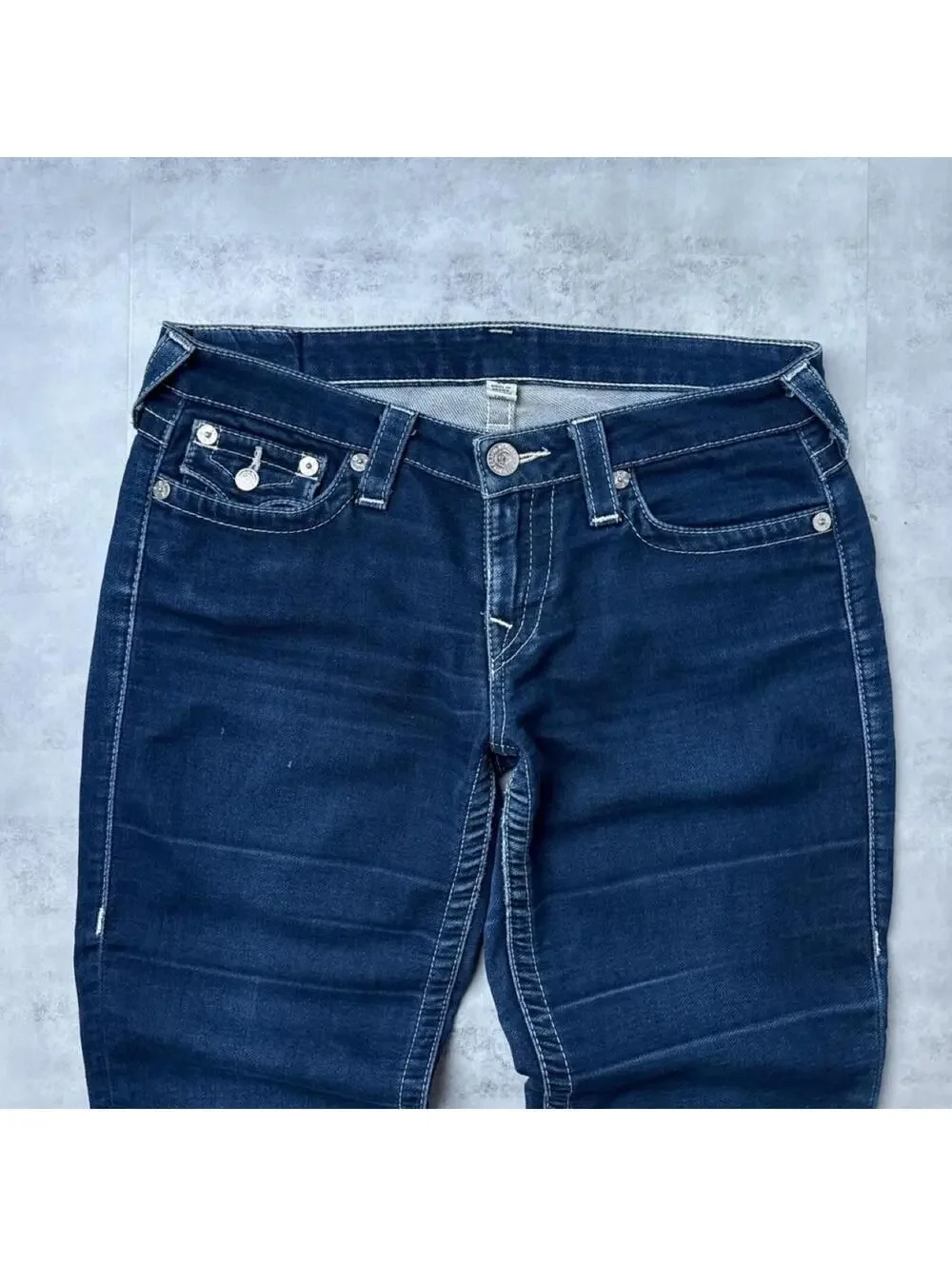 Y2K True Religion 00s Vintage Denim Slim Straight Jeans